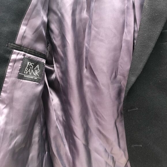 JOS A BANK Gray Cashmere Wool Blazer Jacket 43R‎ - Picture 6 of 13